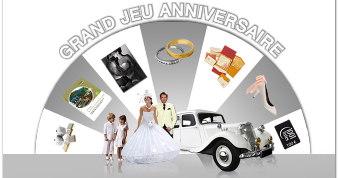 Grand Jeu Anniversaire 1001mariages.com