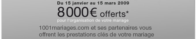 Grand Jeu Anniversaire 1001mariages.com