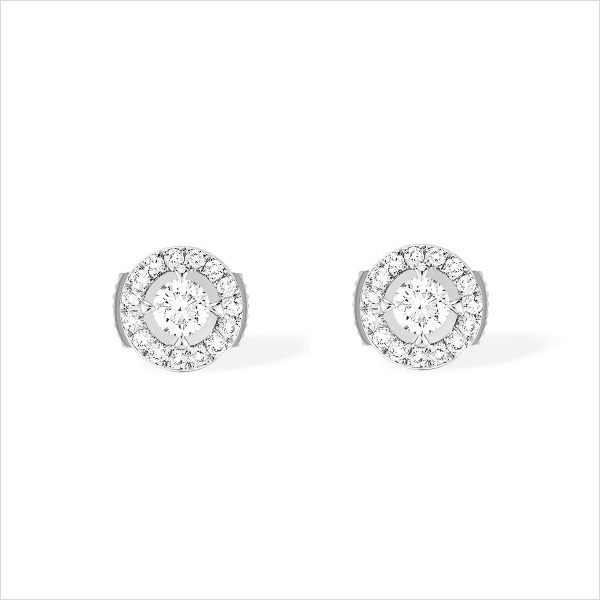 Boucles d'oreilles joy diamant rond