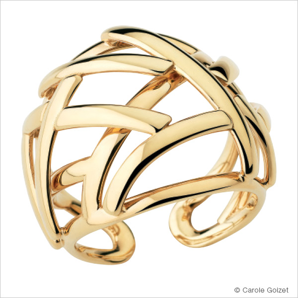Bague « Bambou » Or jaune