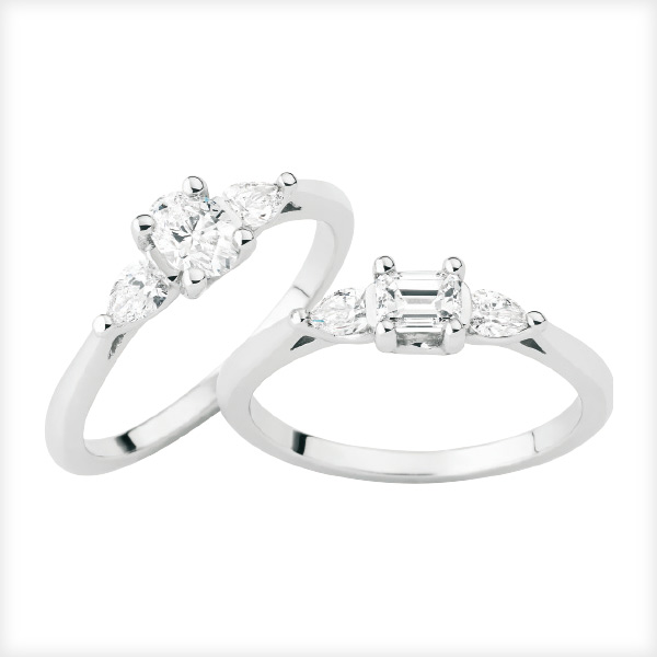 Bague « Effusion » Or gris et diamants.