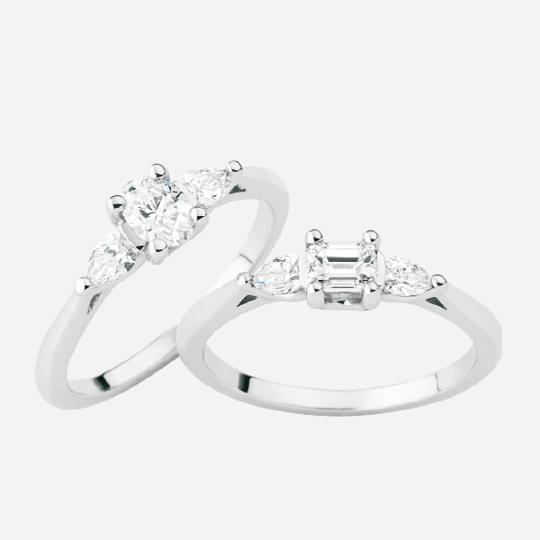 Bague « Effusion » Or gris et diamants