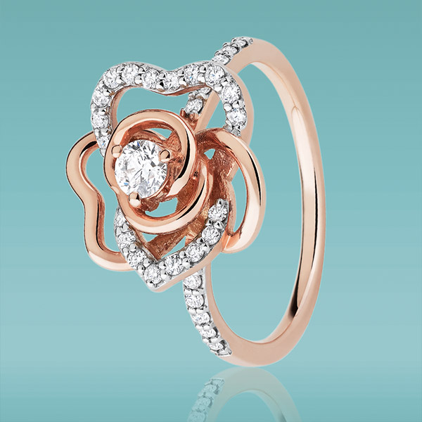 Boucles d'oreilles « Maldives » or jaune & diamants