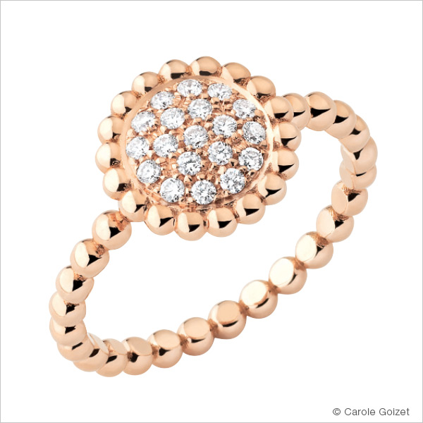 Bague « Plaisir sucré »	Or rose et diamants