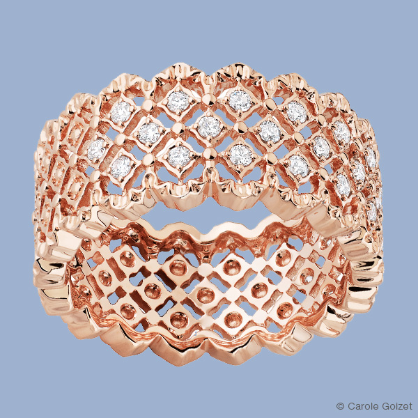 Bague « Turenne » bague Or rose et diamants
