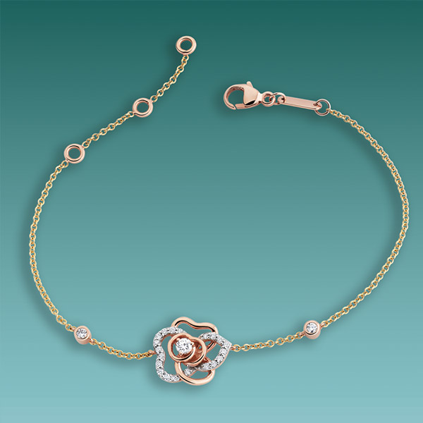 Collier « Moorea » or blanc, saphirs & diamants