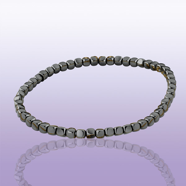 Bracelet « Pétunia » or noir ruthenium