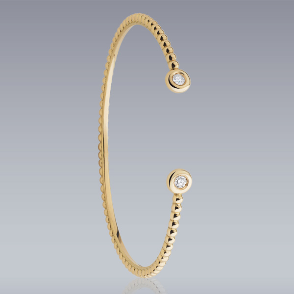 Bracelet « Udine » or jaune et diamants