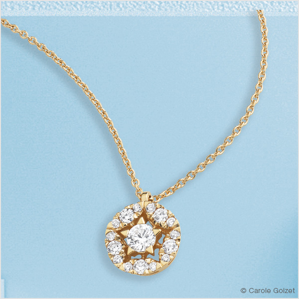 Collier « Maldives » or jaune & diamants
