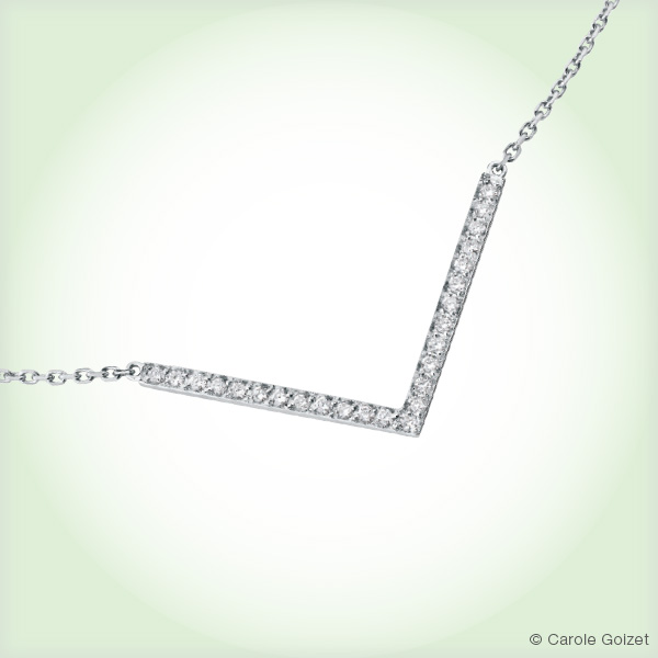 Collier « Tifaine » Or blanc et diamants