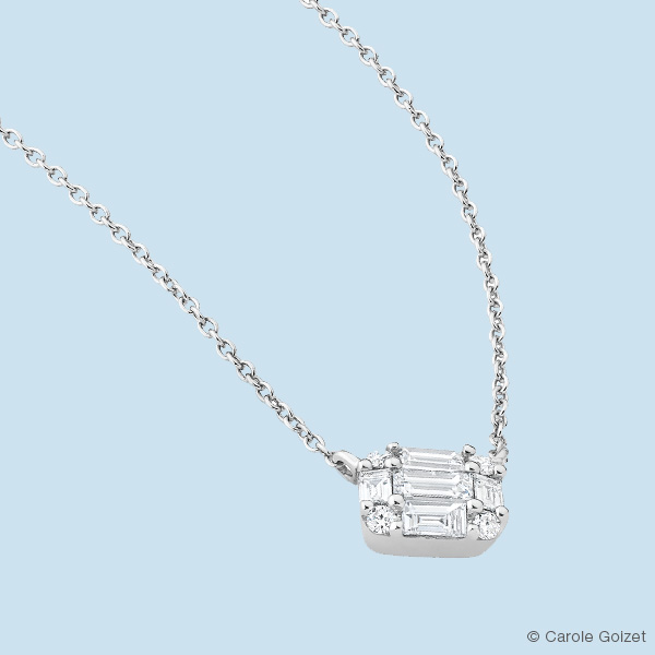 Collier « Vendôme » collier Or blanc et diamants