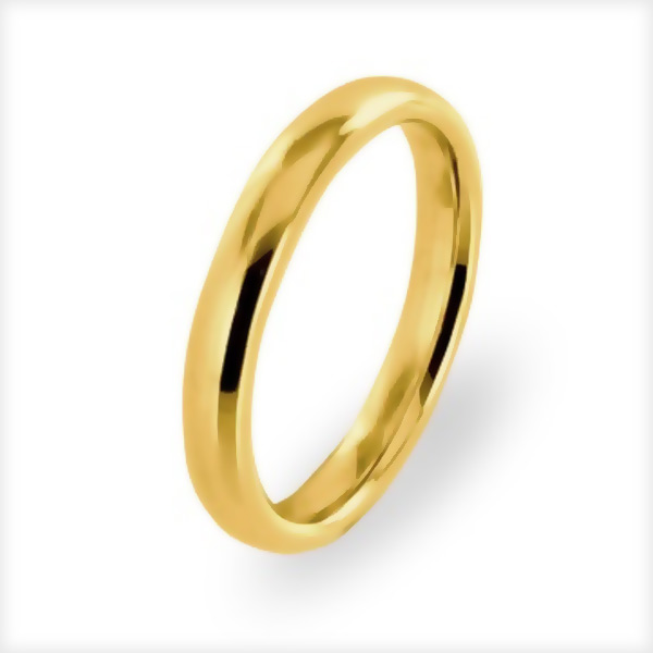 Jonc Parisien Prestige 3mm Or Jaune