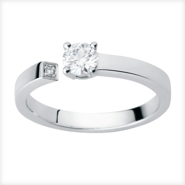 Solitaire 4 Griffes pavee