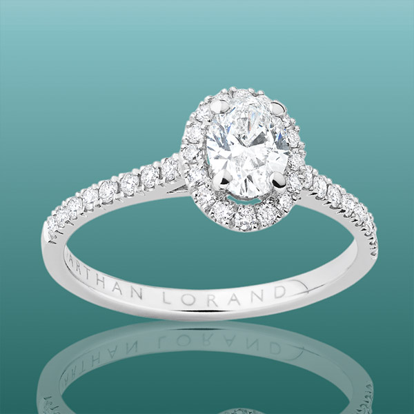 Solitaire « Ios » or blanc & diamants