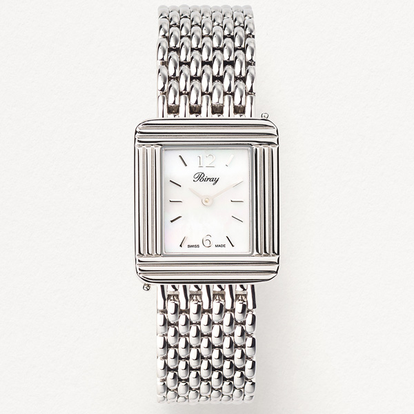 Ma Première - Acier - Nacre blanche, 2 chiffres arabes et 8 index barrettes