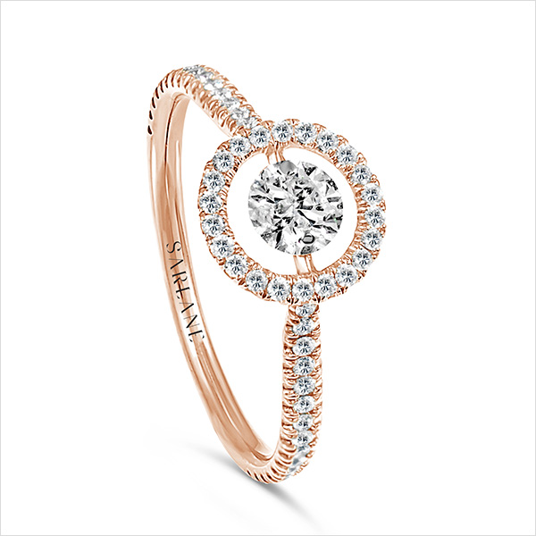 Solitaire Full Pavé Entourage