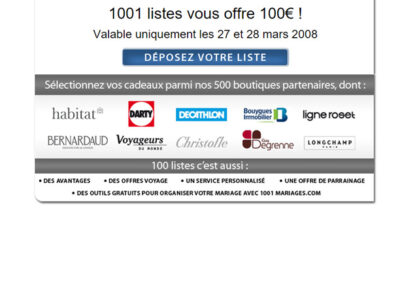 1001listes Newsletter Offre ouverture de liste