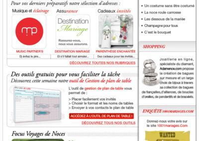 1001mariages Newsletter Outils D