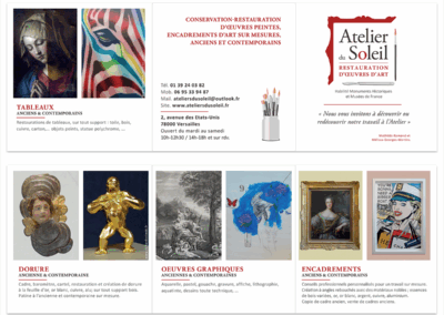 Atelier du Soleil carte d'information
