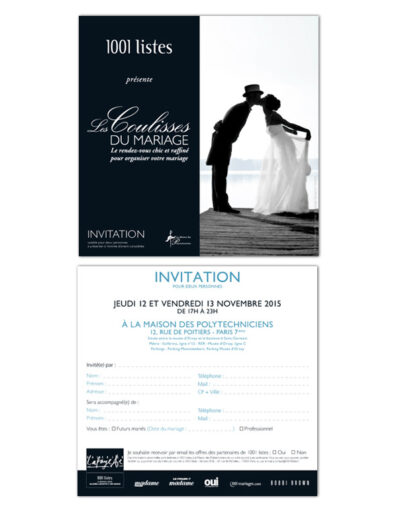 Coulisses du Mariage Invitation