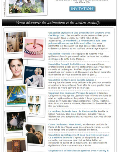 Coulisses du Mariage Newsletter C
