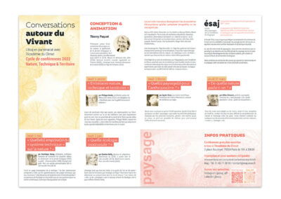 Programme Conversation autour du vivant à l'Académie du Climat 2021
