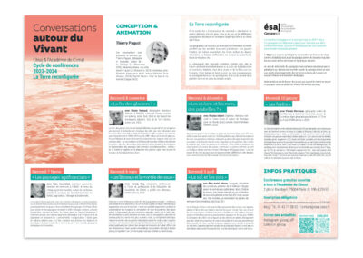 Programme Conversation autour du vivant à l'Académie du Climat 2023