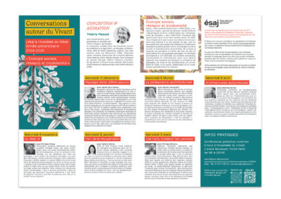 Programme Conversation autour du vivant à l'Académie du Climat 2024