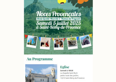 Newsletter Mariage Alex et Thomas